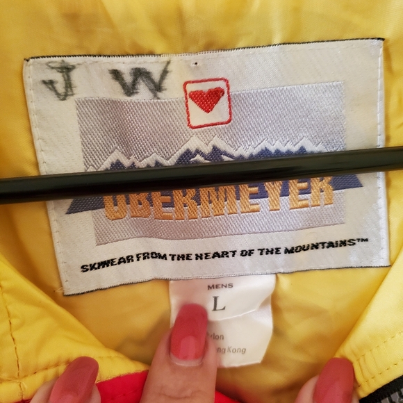 Obermeyer Mountain Classics Vtg Yellow Jacket Coat Sz Large - Picture 2 of 4